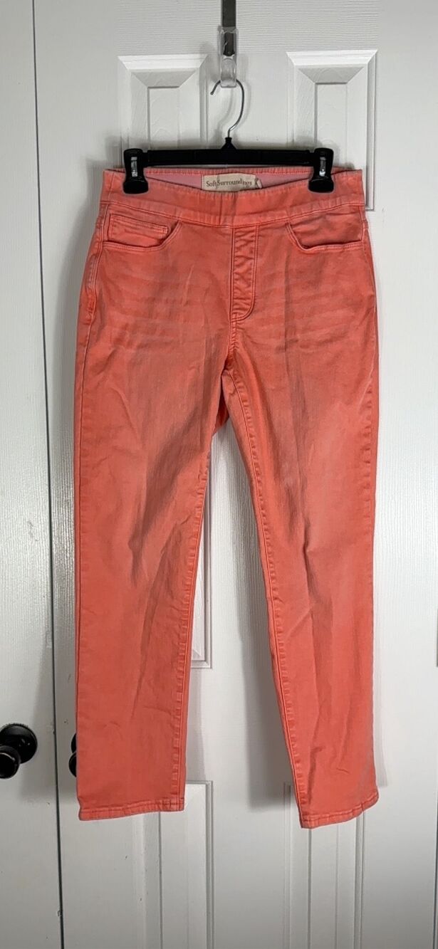 Soft Surroundings Womens Orange Jeans Size PS